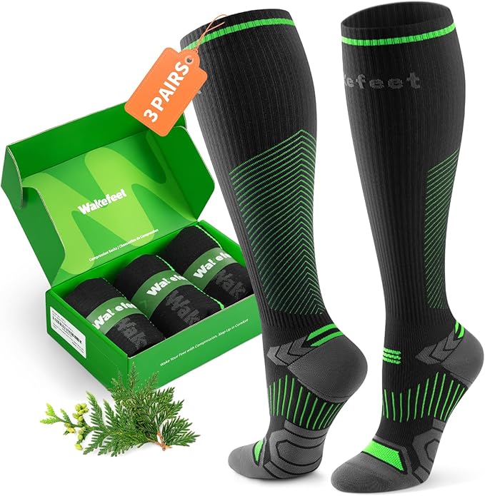 Compression Socks for Women Men 3 Pairs, Compression Stockings, Fragrance Flight Socks for Travelling Sitting