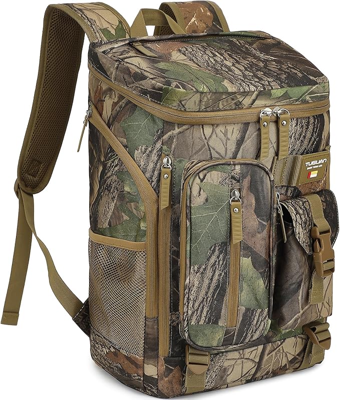 TUGUAN Cooler Backpack 36 Cans Insulated Leak Proof Lightweight Lunch Backpack for Men Work Portable Travel Thermal Bag Compartment Camping Hiking Beach Pincnic Cooler for Women
