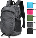 Small Hiking Daypack,15L Waterproof Hiking Backpack Packable Lightweight Travel Day Pack for Women Men (Grey, Small)