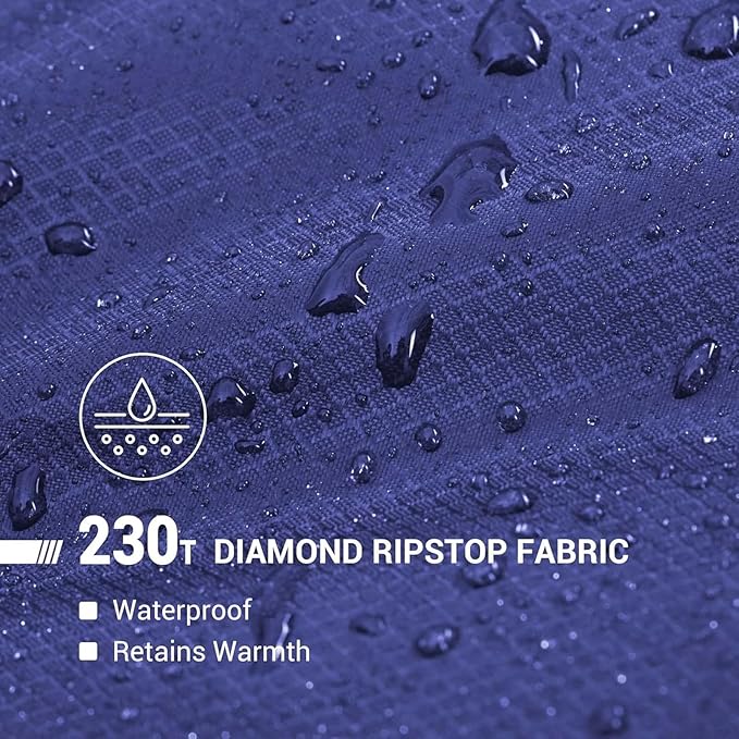 KingCamp Sleeping Bag for Adults, Cold Weather & Warm Extra Wide Big & Tall XL Portable Waterproof Flannel Sleeping Bags, Essentials Gear Accessories for Camping Backpacking Hiking Indoor & Outdoor