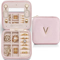 Vlando Travel Gifts for Women Girls, Birthday Gifts for Women, Mothers Gifts, Graduation Gifts for Her, Teacher Appreciation Gifts for Girls - Letter V, Pink