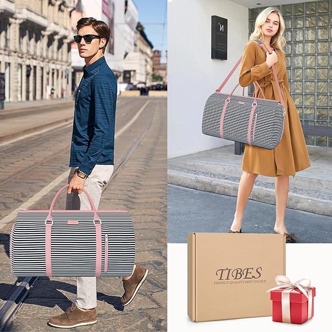 Convertible Garment Duffel Bag for Travel - Carry On Garment Bags With Toiletry Bag Large Weekender Bag for Men Women 2 in 1 Hanging Suitcase Suit Travel Duffel Overnight Bags 4pcs Set
