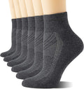 CS CELERSPORT 6 Pairs Women's Running Ankle Socks Athletic Sport Socks Cushioned