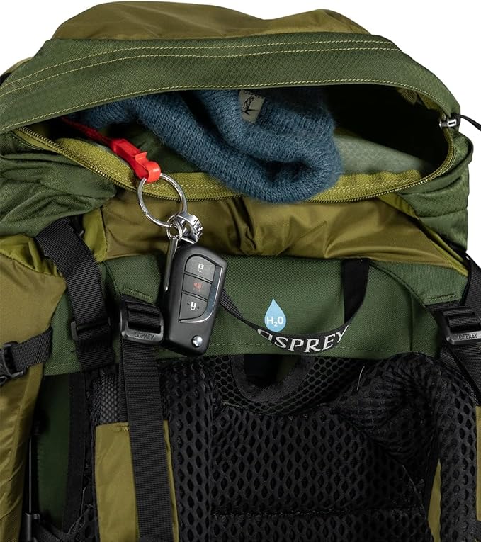 Osprey Atmos AG LT 50L Men's Backpacking Backpack, Night Shift/Scoria Blue, L/XL