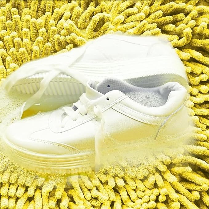 Shoe Cleaning Bags2-Pack Shoe Washing Machine Bags - Universal Laundry Shoe Cleaning Bags for Washer & Dryer, Fits All Shoe Types (Yellow)