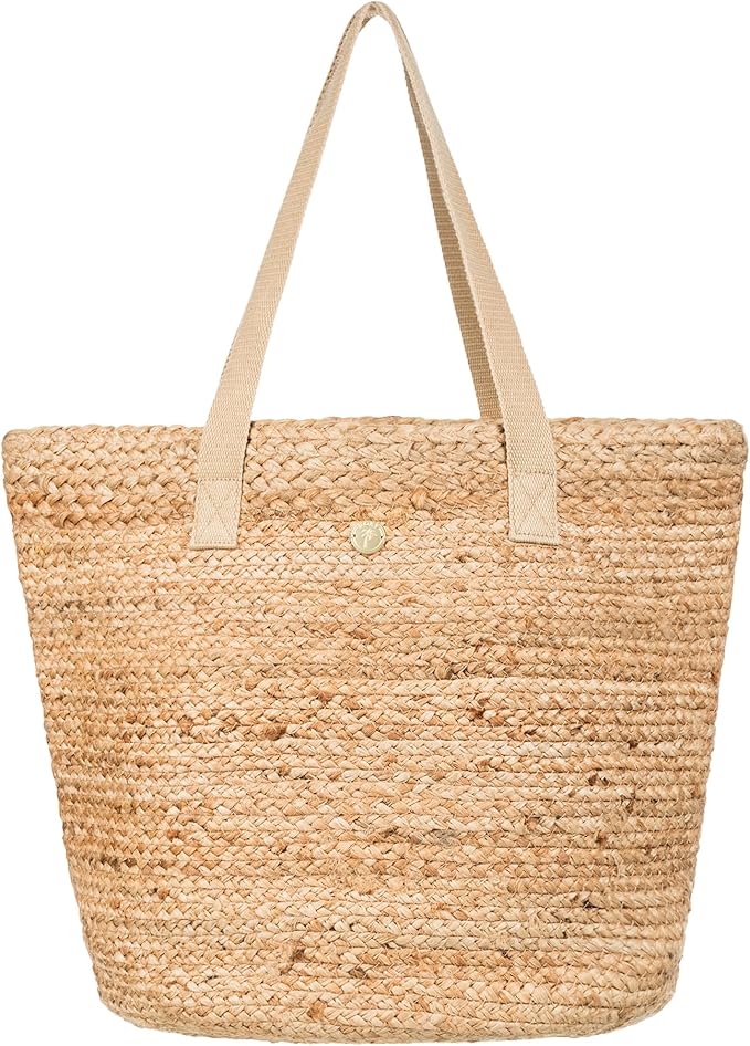 Roxy Women's Beach Tote Bag | Travel | Vacation | Straw | Lightweight | Breathable