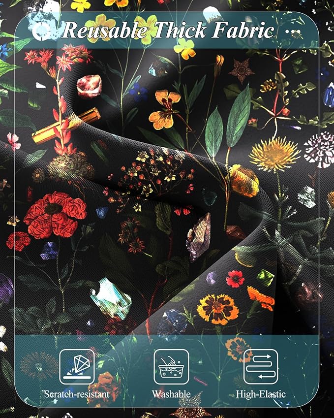 Slohif Luggage Cover for Suitcase Tsa Approved Protector - Luggage Sleeve Large Suit Case Cover Travel Stretch Baggage Case Protective Washable Fit 21-23 Inch Flower S
