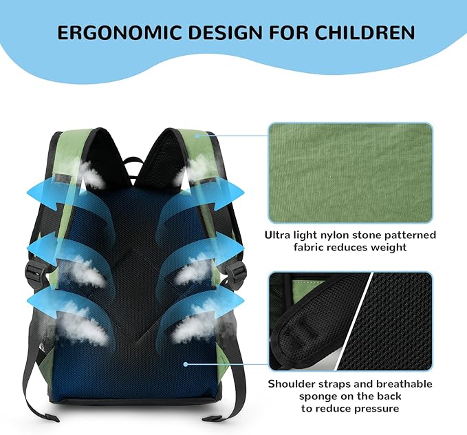 10L Small Size Casual Backpack for Kids Girls Boys Ages 3-9, Mini Waterproof Outdoor Sport Travel Hiking Camping Daypack (Black)