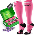 Compression Socks for Women Men 3 Pairs, Compression Stockings, Fragrance Flight Socks for Travelling Sitting