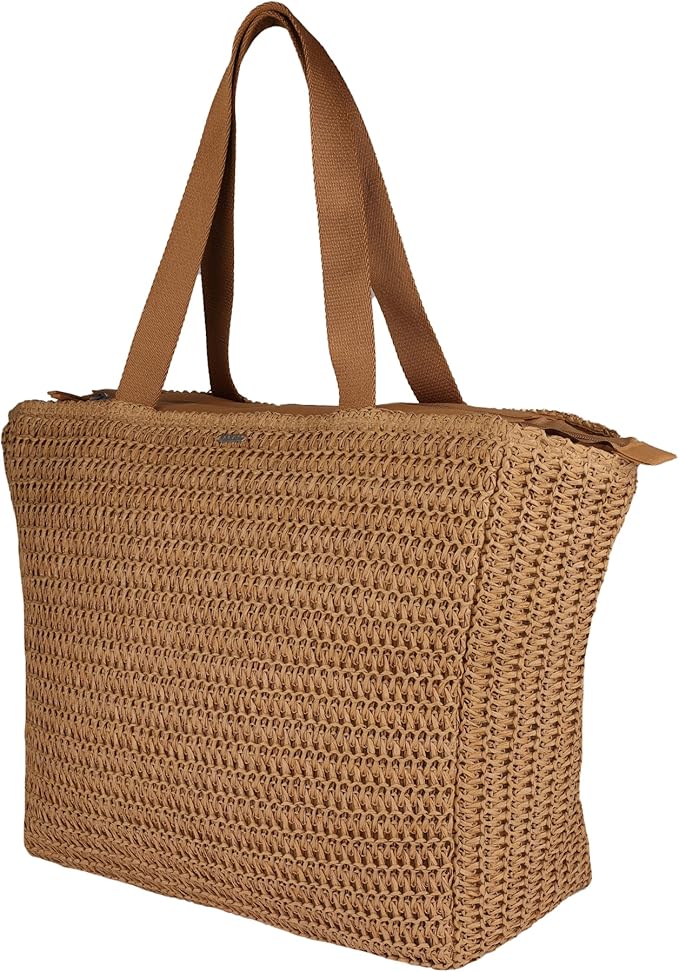 Roxy Women's Beach Tote Bag | Travel | Vacation | Straw | Lightweight | Breathable
