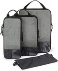 BAGSMART 6 Set Compression Packing Cubes - Lightweight Travel Essentials, Durable Luggage Organizer