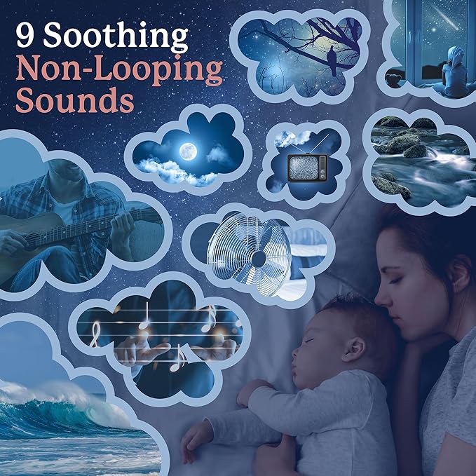 Plug In White Noise Sound Machine for Baby Sleep & Adults, Hallway & Bathroom Noise Blocker, Outlet Sound Machine for Office Privacy & Home Use with Adjustable Night Light & Memory Function by Calm Me