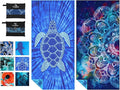 2 Pack Microfiber Lightweight Thin Beach Towel Sand Free Quick Dry Super Absorbent Large Towels for Swimming Pool Yoga Gym Travel Vacation Beach Accessories Essentials for Adults