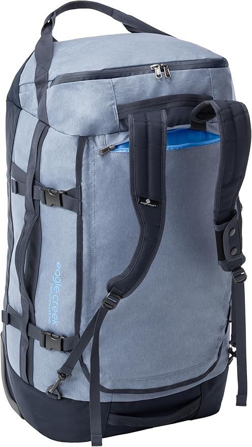 Eagle Creek Cargo Hauler Wheeled Duffel - Durable Duffel Bag for Travel - Easy Access Compartment - Deployable Backpack Straps - Lockable Zipper Opening - Iron Orange - 110L