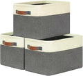 GhvyenntteS Large Fabric Storage Baskets for Shelves with Metal Frame Opening & Hard Bottom Board, Collapsible Fabric Storage Bins for Shelves with Handles (15x11x9.6 Inch, 3 Pack, Grey)