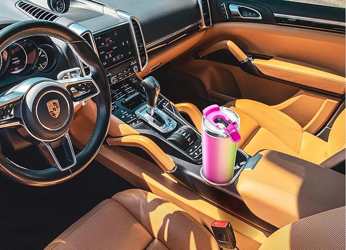 Meoky 30 oz Travel Coffee Mug with Leak-proof Lid, Stainless Steel Insulated Coffee Tumbler, Keeps Hot for 8 Hours or Cold for 24 Hours, Fits in Car Cup Holder (Carnival)