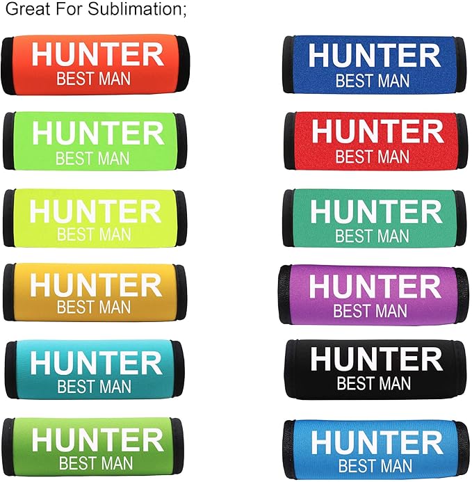 Neoprene Luggage Handle Wraps for Traveling Bright Color Luggage Tags|Handle Wraps|Handle Covers (Limegreen)