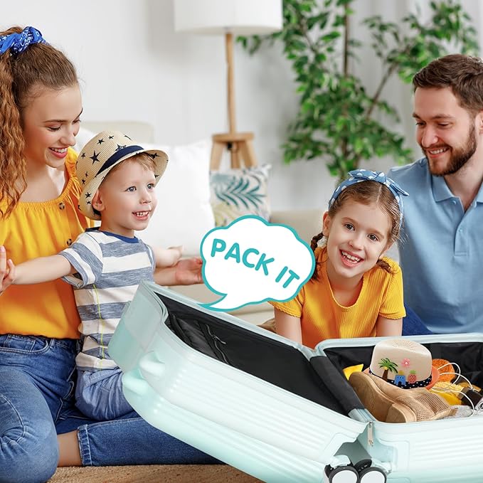smilesun 20" Ride-On Travel Suitcase for Kids, Cute Ear Toddler Carry on Luggage with Spinner Wheels, Children Rolling Trolly Luggage with Combination Lock (Green NO Rope)