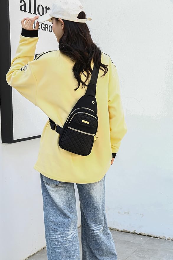 Small Sling Bag For Women Men Casual Crossbody Sling Backpack