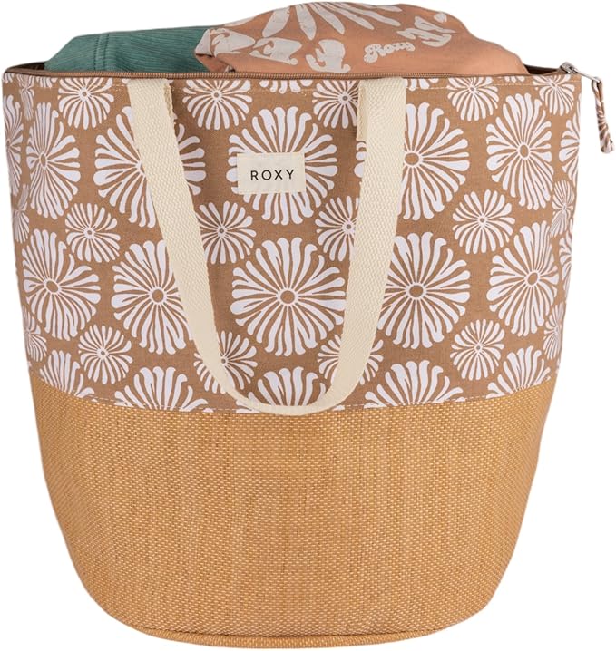 Roxy Women's Beach Tote Bag | Travel | Vacation | Straw | Lightweight | Breathable