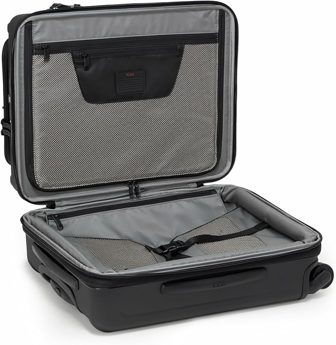 TUMI - Alpha Hybrid Continental Expandable 4 Wheeled Carry-On - Zip Expansion Suitcase for Extended Trips & Weekend Getaways - Black