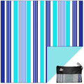 Quick Dry Towel Extra Extra Large 72x72 Inch - Microfiber Beach Towel - Perfect for Beach, Travel, Swimming, Pool, Yoga, Hiking, Camping - Lightweight, Fast Drying, Compact for Adults (Wow Ocean)