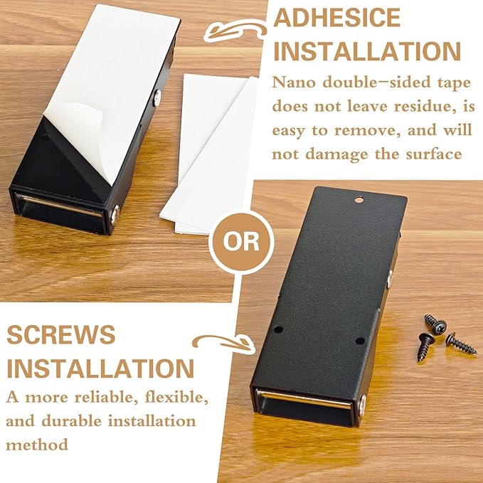Door Stoppers 2 Pack, Door Stop of Self-Adhesive, Kick Down Door Stopper, No Longer Requires Manual Operation or Bending Over, Door Stoppers for Bottom of Door