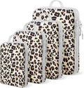 4-Piece Packing Cube Set - Lightweight Luggage Organizers for Travel, Vacation and Suitcases - Durable Accessories with Compression