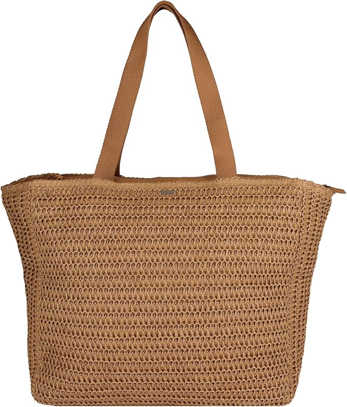 Roxy Women's Beach Tote Bag | Travel | Vacation | Straw | Lightweight | Breathable