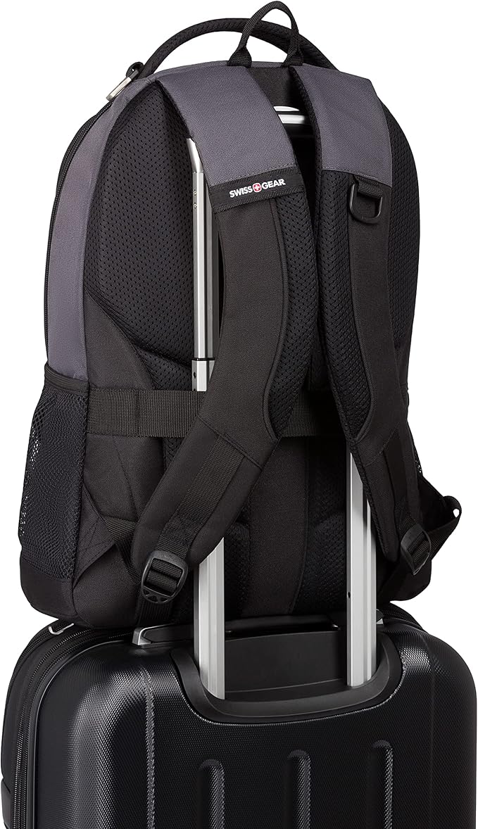 SwissGear Cecil 5505 Laptop Backpack, Dark Grey/Black, 18-Inch