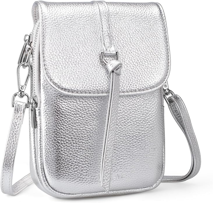 befen Genuine Leather Small Crossbody Bags for Women, Multi Pocket Cell Phone Crossbody Purse with RFID Blocking Card Slots