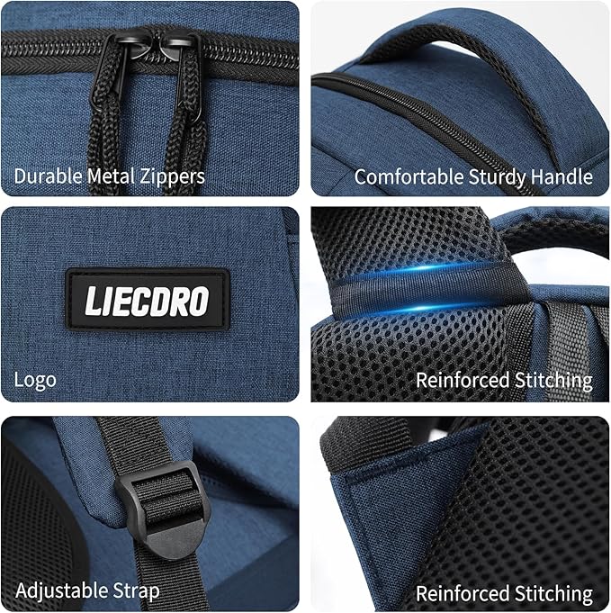 Blue Backpacks for Men, Backpack for School, School Backpack for Boys Teens, 15.6 inch Laptop Back Pack with USB Charging Port, College Book Bag, Business Work Travel Bookbag, mochilas para hombres