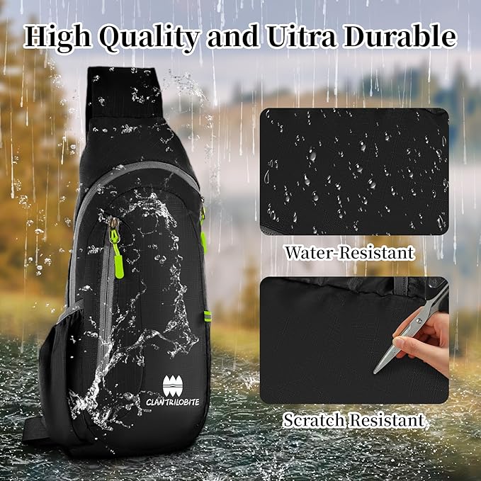 Small Sling Backpack, Lightweight Crossbody Backpack,Foldable Cross Body Bag for Men Women,Shoulder Bag for Sport Outdoors Hiking Traveling