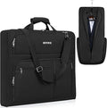 Garment Bags for Travel, 41'' Water-Resistant Carry On Garment Bag for Hanging Clothes, Large Suit Travel Bag Convertible Travel Garment Bag for Shirts, Dresses, Coats (Black)