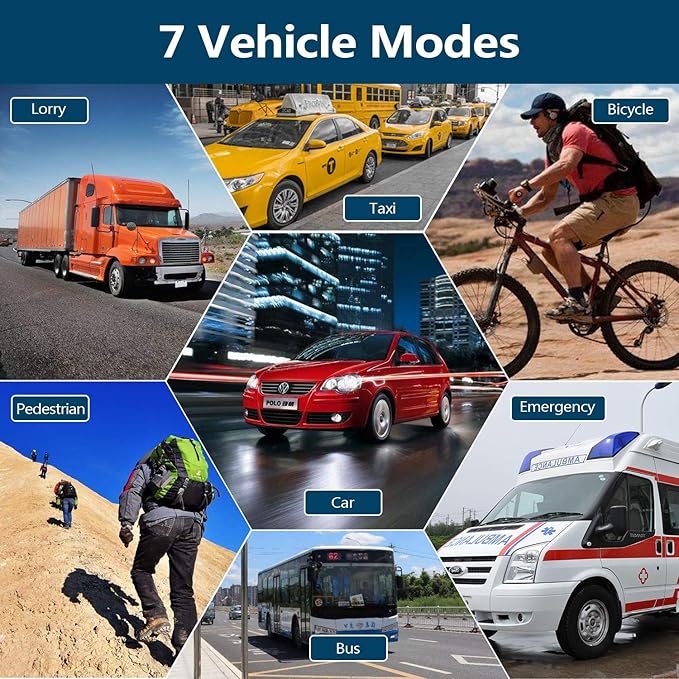 Car GPS Navigation, 2025 Map 9 inch Touch Screen Car GPS Navigation System, Voice Turn Direction Guidance, Support Speed and Red Light Warning(Free Update Lifetime Map)