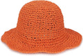 Womens Wide Brim Straw Sun Hat Foldable Floppy Crochet Beach Hat for Summer