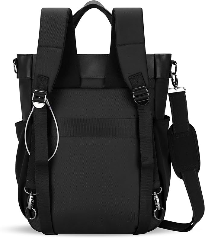 Sherpani Soleil, Anti Theft Convertible Backpack, 3 in 1 Tote Bag, Crossbody Bag, Cross Body Purse, 18L Travel Backpack for Women, RFID Protection, Metal Hardware Fits 13" Laptop (Straw Pro)