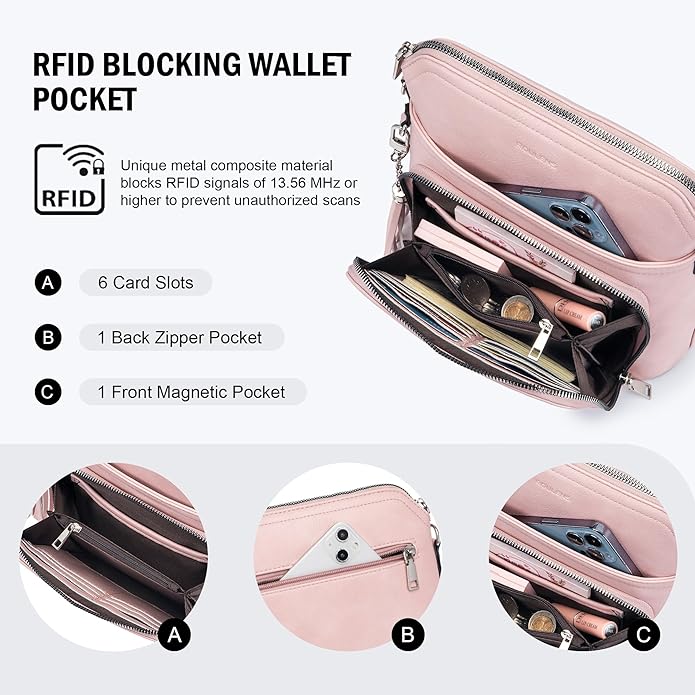 Crossbody Purse for Women,Lightweight Medium Crossbody Bag Soft Leather Women's Shoulder Handbags with Tassel