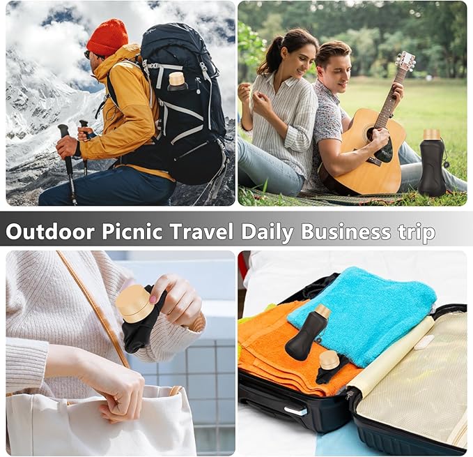 Collapsible Water Bottles 2 Pack,Leak Proof,Reuseable BPA Free Silicone Foldable Water Bottles,Durable Lightweight for Travel Gym Camping Hiking,Compact Size Portable Sports Water Bottle (Black&Pink)