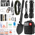 Gifts for Father's Day Men - 118-in-1 Survival Kits - Military-Grade Survival Gear for Outdoor Adventures, Disaster Preparedness, Car/Home/Office Emergency Kit with First Aid Supplies
