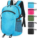 Small Hiking Daypack,15L Waterproof Hiking Backpack Packable Lightweight Travel Day Pack for Women Men (Blue, Small)