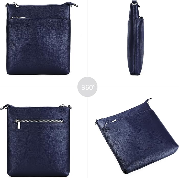 befen Genuine Leather Small Crossbody Purses for Women Travel Cross Body Bags Lightweight with Adjustable Shoulder Strap
