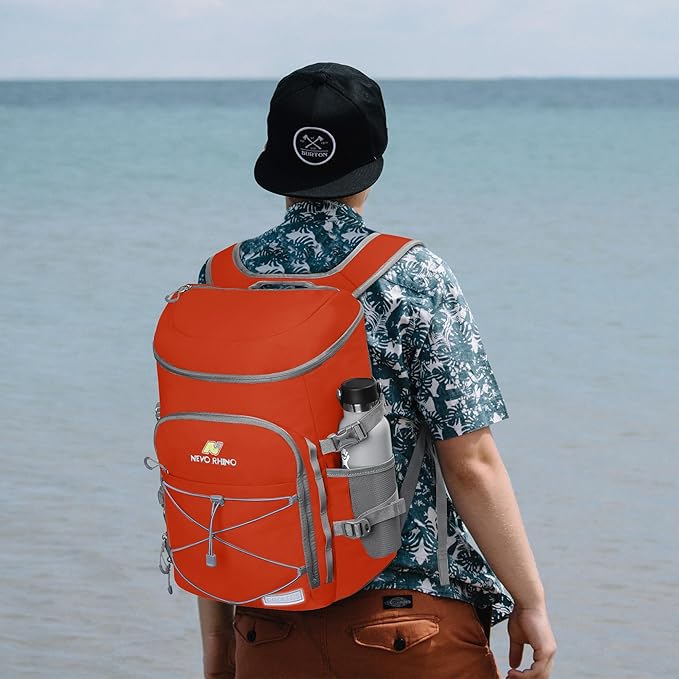 N NEVO RHINO Backpack Coolers Insulated Leak Proof 36/54 Cans,Portable Lightweight Waterproof Insulated Cooler Backpack for Men & Women Ideal for Camping,Travel,Beach,Picnics,Lunch & Day Trips