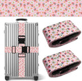 Strawberry Luggage Straps for Suitcases TSA Approved, Luggage Identifiers for Suitcase, Adjustable Suitcase Strap for Baggage Security with Cute Patten, Travel Necessary Accessories