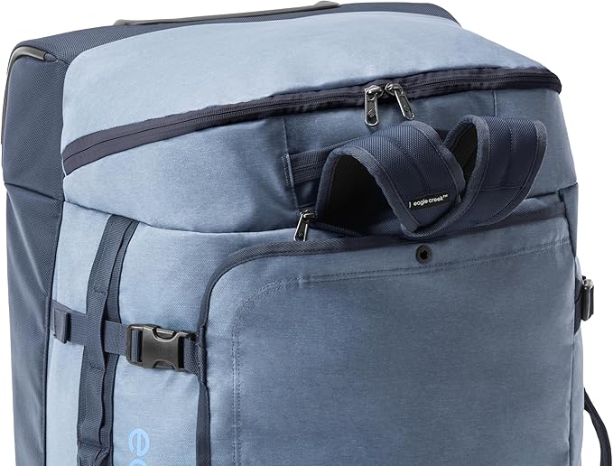 Eagle Creek Cargo Hauler XT Wheeled Duffel - Wheeled Backpack Duffel - Deployable Backpack Straps - Lockable U-Lid & Easy Access Compartment - 32" - Glacier Blue