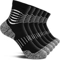 IRAMY Ankle Compression Socks for Men Athletic Running Socks with Cushioned Support 3 Pairs