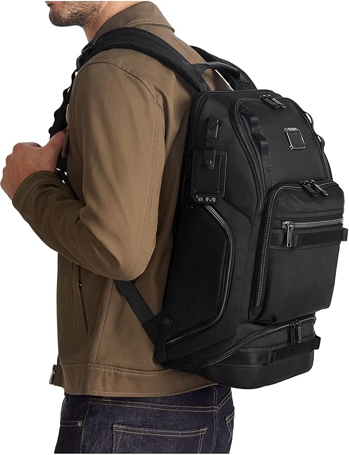 TUMI - Alpha Bravo Renegade Backpack - Travel Backpack & Laptop Bag - With TUMI Tracer - 18.5" X 12.8" X 7.0" - Black