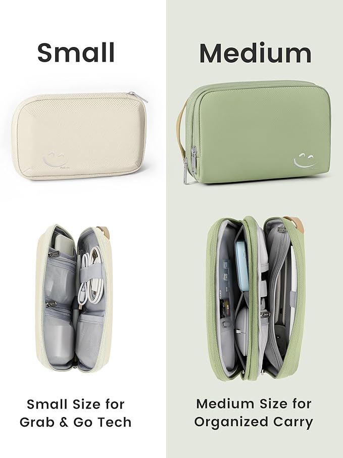 Travelkin Travel Cord Organizer, Small Electronic Organizer Travel Case, Cable Organizer Bag For Cords,Chargers Phone, Sd Card,Usbs