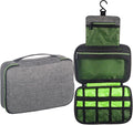 Foldable Man Hanging Travel Toiletry Bag Shaving Dopp Kit Travelling Shower Bathroom Wash Bag Makeup Organizer Hygiene Bag Toilet Pouch Men Camping Toiletry Bag Multifunction cosmetic bag with hook