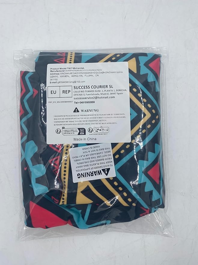 7-Mi Travel Luggage Cover Elastic Sleeve 26"-28" Anti-Scratch Suitcase Protector Cover Size L, Bohemia